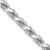 10k White Gold 4.5mm Diamond-Cut Rope Chain 10K035W-22