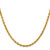 22" 14K Yellow Gold 4mm Diamond-cut Rope with Lobster Clasp Chain Necklace