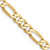 30" 14K Yellow Gold 5.25mm Flat Figaro Chain Necklace