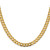 10k Yellow Gold 7.5mm Open Concave Curb Chain 10LCR200-22