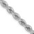 20" 14K White Gold 4.0mm Regular Rope Chain Necklace 20" 14K White Gold 4.0mm Regular Rope Chain Necklace