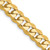 20" 10K Yellow Gold 6.75mm Flat Beveled Curb Chain Necklace