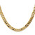 20" 10K Yellow Gold 6.75mm Flat Beveled Curb Chain Necklace