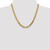 20" 10K Yellow Gold 6.75mm Flat Beveled Curb Chain Necklace