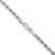 26" 14K White Gold 3.25mm Diamond-cut Rope with Lobster Clasp Chain Necklace