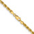 24" 14K Yellow Gold 3.75mm Diamond-cut Rope with Lobster Clasp Chain Necklace
