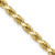 26" 10K Yellow Gold 4mm Diamond-cut Rope Chain Necklace