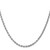 28" 14K White Gold 3mm Diamond-cut Rope with Lobster Clasp Chain Necklace