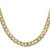14K Yellow Gold 7.75mm Hollow with Rhodium Pave Curb Chain PWF180-16