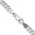 22" 14K White Gold 4.75mm Flat Beveled Curb Chain Necklace