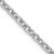 30" 14K White Gold 3.2mm Round Open Link Cable Chain Necklace