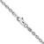 30" 14K White Gold 3.2mm Round Open Link Cable Chain Necklace
