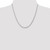 14K White Gold 3mm Diamond-cut Rope Chain