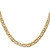 18" 14K Yellow Gold 5.25mm Concave Anchor Chain Necklace