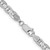 14K White Gold 20 inch 4.5mm Concave Anchor with Lobster Clasp Chain