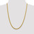 24" 14K Yellow Gold 3.7mm Semi-solid Diamond-cut Wheat Chain Necklace