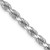 20" 10K White Gold 4mm Diamond-cut Rope Chain Necklace 20" 10K White Gold 4mm Diamond-cut Rope Chain Necklace