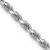 14K White Gold 3mm Diamond- cut Rope Chain 7062-18