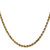 14K Yellow Gold 18 inch 3.5mm Diamond-cut Rope with Lobster Clasp Chain