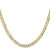 26" 14K Yellow Gold 4.5mm Open Concave Curb Chain Necklace