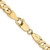 26" 14K Yellow Gold 4.5mm Open Concave Curb Chain Necklace
