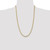 26" 14K Yellow Gold 4.5mm Open Concave Curb Chain Necklace