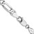 14K White Gold 18 inch 5.5mm Flat Figaro with Lobster Clasp Chain