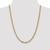 14K 24 inch 4.65mm Tri-color Gold Pave Valentino with Lobster Clasp Chain
