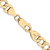 14K Yellow Gold 20 inch 7mm Hollow Curb with Lobster Clasp Chain