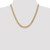 14K Yellow Gold 20 inch 7mm Hollow Curb with Lobster Clasp Chain
