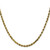 24" 10K Yellow Gold 3.5mm Diamond-cut Rope Chain Necklace