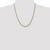22" 10K Yellow Gold 4mm Diamond-cut Quadruple Rope Chain Necklace