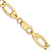 22" 14K Yellow Gold 7.3mm Semi-Solid Figaro Chain Necklace