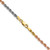 18" 14K Tri-Color Gold 3mm Diamond-cut Rope Chain Necklace 18" 14K Tri-Color Gold 3mm Diamond-cut Rope Chain Necklace