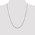 14K White Gold 24 inch 4mm Diamond-cut Round Open Link Cable with Lobster Clasp Chain