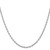 22" 14K White Gold 3.2mm Round Open Link Cable Chain Necklace