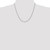 14K White Gold 20 inch 2.75mm Regular Rope with Lobster Clasp Chain