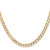 14K Yellow Gold 18 inch 5.25mm Open Concave Curb with Lobster Clasp Chain