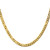 24" 10K Yellow Gold 4.75mm Flat Beveled Curb Chain Necklace