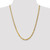 24" 10K Yellow Gold 4.75mm Flat Beveled Curb Chain Necklace