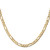 14K Yellow Gold 22 inch 4.5mm Concave Open Figaro with Lobster Clasp Chain