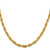 28" 14K Yellow Gold 5.4mm Semi-Solid Rope Chain Necklace