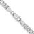 14K White Gold 5mm Flat Figaro Chain 1302-18