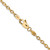 22" 14K Yellow Gold 3.2mm Round Open Link Cable Chain Necklace