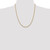 22" 14K Yellow Gold 3.2mm Round Open Link Cable Chain Necklace