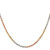 14K Tri-color Gold 20 inch 2.9mm Diamond-cut Rope with Lobster Clasp Chain