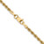 28" 14K Yellow Gold 2.5mm Regular Rope Chain Necklace