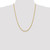 24" 10K Yellow Gold 3.35mm Diamond-cut Quadruple Rope Chain Necklace