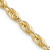 10k Yellow Gold 3.5mm Diamond-Cut Lightweight Rope Chain 8054-22