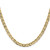 24" 10K Yellow Gold 4.5mm Concave Anchor Chain Necklace